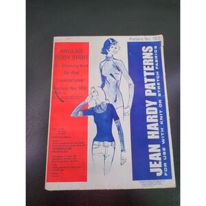 Jean Hardy Patterns 180 Fitted Shirt Top Raglan Misses Size S L Pattern